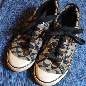 Stylish Coach Sneakers with Black Accents